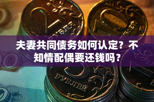 济南夫妻共同债务如何认定？不知情配偶要还钱吗？