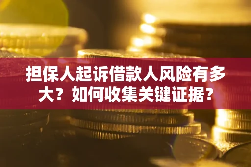 济南担保人起诉借款人风险有多大？如何收集关键证据？