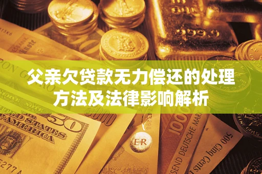 济南父亲欠贷款无力偿还的处理方法及法律影响解析