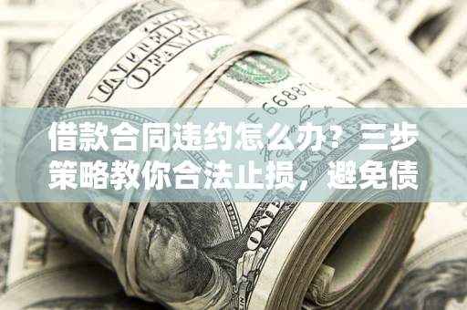 济南借款合同违约怎么办？三步策略教你合法止损，避免债务危机升级
